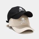 Skull Embroidered Bucket Hat