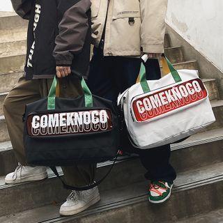 Lettering Pvc Panel Carryall Bag