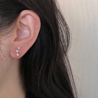 Star Alloy Asymmetrical Earring