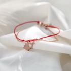 Alloy Pig Red String Layered Bracelet