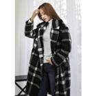 Faux-fur Checked Coat