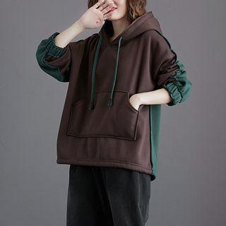 Plain Petal-sleeve Sweatshirt