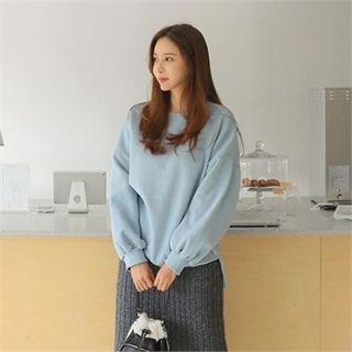 Drop-shoulder Boxy Sweatshirt