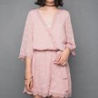 Set: Bell-sleeve Playsuit + Camisole