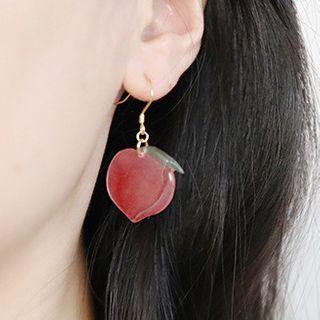 Acrylic Peach Dangle Earring