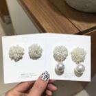 Faux Pearl Earring Short - One Size