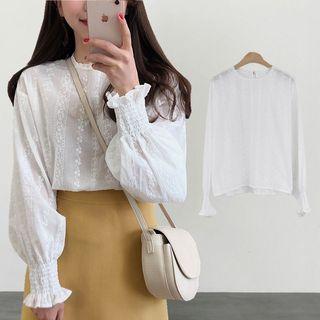 Puff Sleeve Lace Blouse