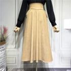 Pocket High-waist A-line Skirt