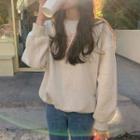Be Always Blooming Letter Sweatshirt