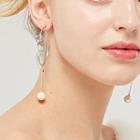 Faux Pearl Swing Drop Earring