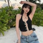 Pin-accent Tank Top