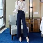 Set: Tie Neck Blouse + Dress Pants