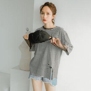 Ripped Striped T-shirt