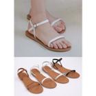 Ankle-strap Flat-heel Sandals
