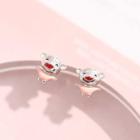 925 Sterling Silver Pig Earring 1 Pair - Pig Earring - One Size