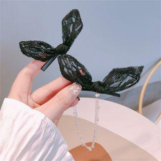 Lace Headpiece Black - One Size