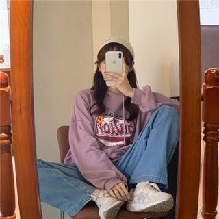 Printed Oversize Drawstring Hoodie