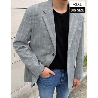 Single-breasted Plaid Blazer In 3 Designs