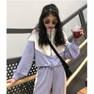 Color Block Windbreaker / Sweatpants