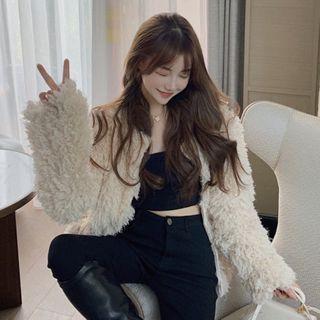 Wide Cardigan Jacket Thick Top