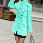 Stand Collar Button Coat