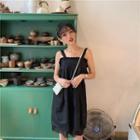 Sleeveless Cutout-waist A-line Dress