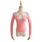 Short-sleeve Strappy T-shirt / Long-sleeve T-shirt