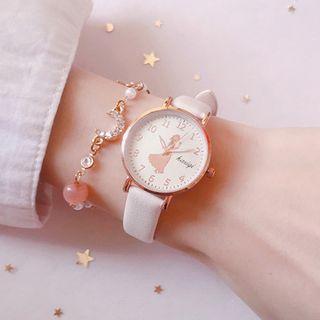 Numerals Lady Printed Dial Strap Watch