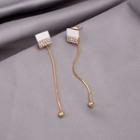 Rhinestone Drop Earring 1 Pair - E2989 - As Shown In Figure - One Size
