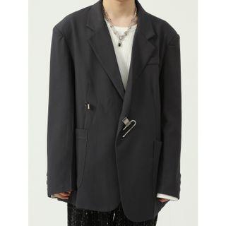 Plain Buckled Blazer