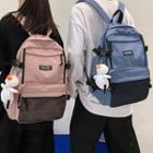 Mesh Pocket Zip Backpack / Bag Charm