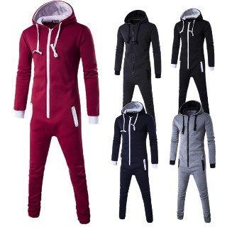 Long-sleeve Hooded Jumpsuit