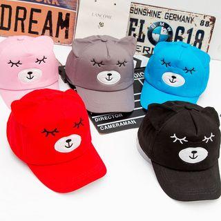 Bear Embroidered Baseball Cap