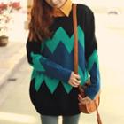 Wavy Striped Thick Sweater