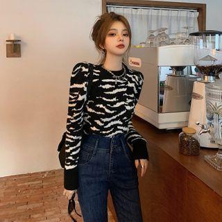 Zebra Pattern Sweater