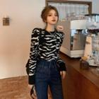Zebra Pattern Sweater