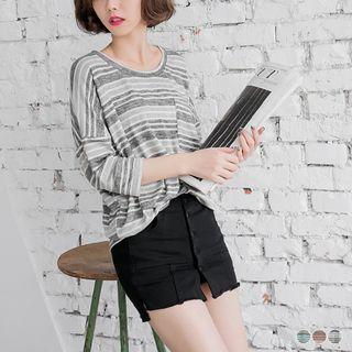 Striped Batwing Top