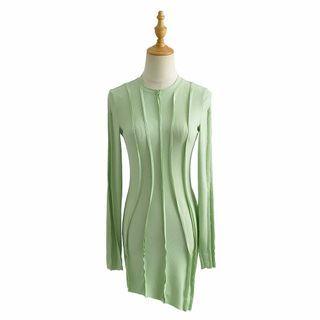 Irregular Hem Mini Bodycon Dress