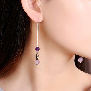 Bead Drop Threader Earring
