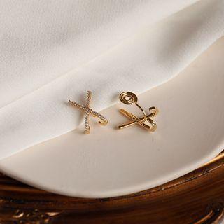 Cross Alloy Cuff Earring