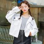 Lace-up Buttoned Jacket