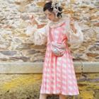 Pig Print Long-sleeve A-line Dress