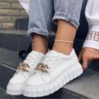 Chained Lace Up Sneakers