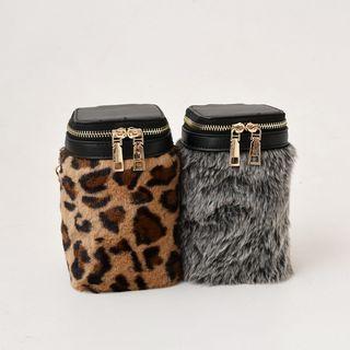 Chain-strap Faux-fur Mini Cross Bag