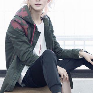 Komaeda Nagito Printed Hooded Zip Coat / Long-sleeve Top