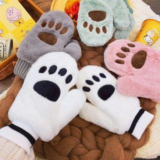 Bear Paw Fleece Gloves