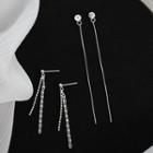 Fringe Drop Earring 1 Pair - 925 Silver - One Size