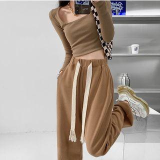 Details Elastic High-waist Loose Harem Pants In 5 Colors