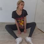 Washed Short-sleeve Print T-shirt
