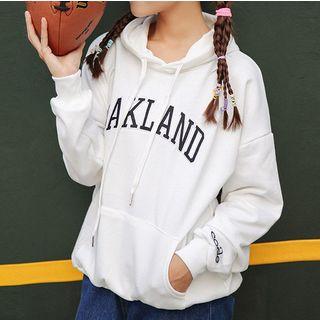 Letter Applique Hoodie